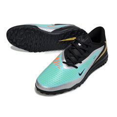 Nike Phantom 6 Academy Black and Green Turf TF Football Boot
