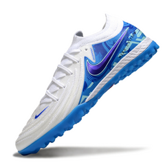Nike Phantom GX2 Elite White and Blue Turf TF Football Boot