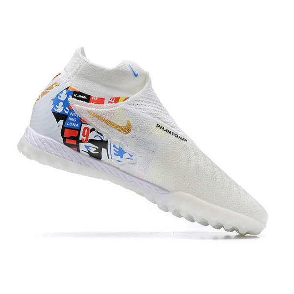 Chuteira Society Nike Phantom GX Elite DF TF Kane Branca - VENI Futebol