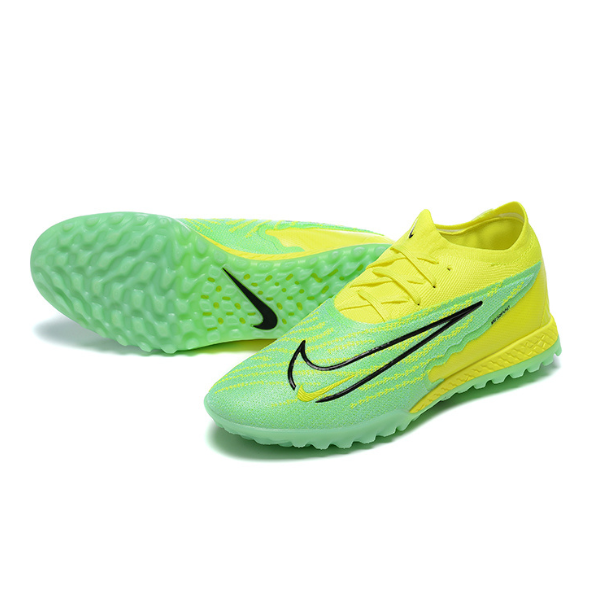 Chuteira Society Nike Phantom GX Elite TF Verde e Amarela - VENI Futebol