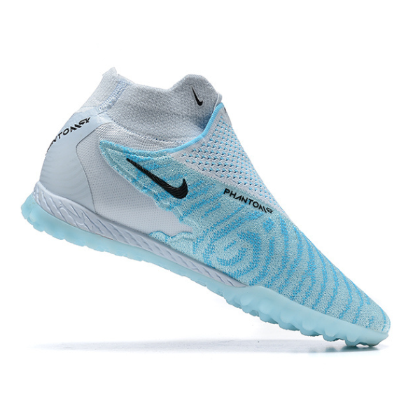 Chuteira Society Nike Phantom GX Elite DF TF Azul Claro - VENI Futebol