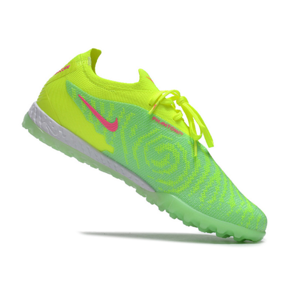 Chuteira Society Nike Phantom GX Elite TF Verde e Rosa - VENI Futebol