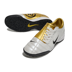 Scarpa da calcio Nike Total 90 III Turf TF bianca e oro