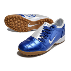 Bota de fútbol Nike Total 90 III Turf TF azul y blanca
