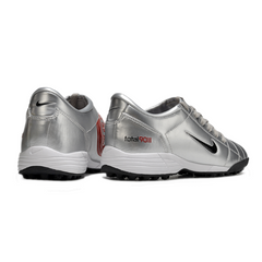 Botas de fútbol Nike Total 90 III Turf TF color plata, negro y rojo