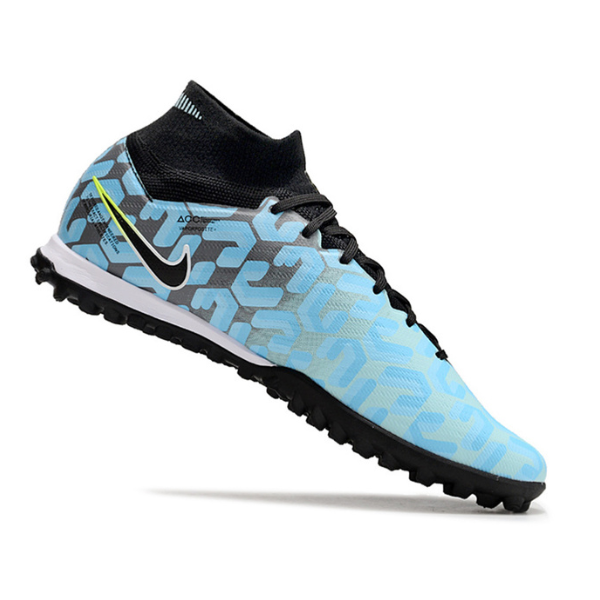 Chuteira Society Nike Zoom Mercurial Superfly 9 Elite TF Azul Claro e Preta - VENI Futebol