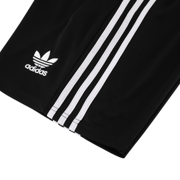 Conjunto Adidas Camiseta + Short Preto e Branco - VENI Futebol