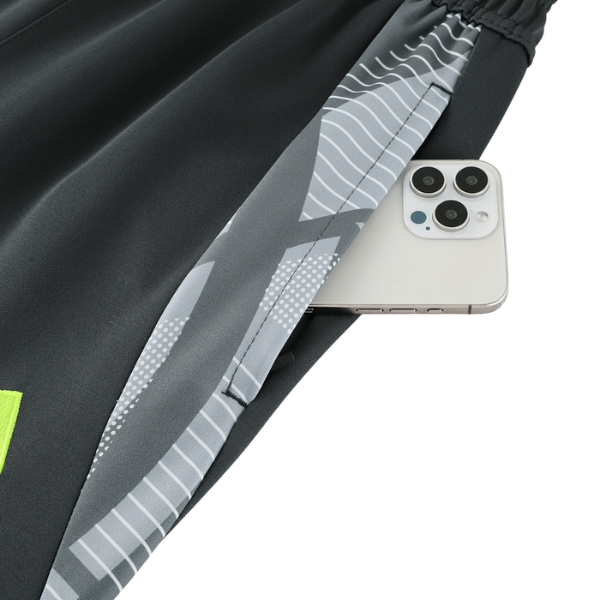 Conjunto de Frio Adidas Jaqueta + Calça Cinza e Verde - VENI Futebol