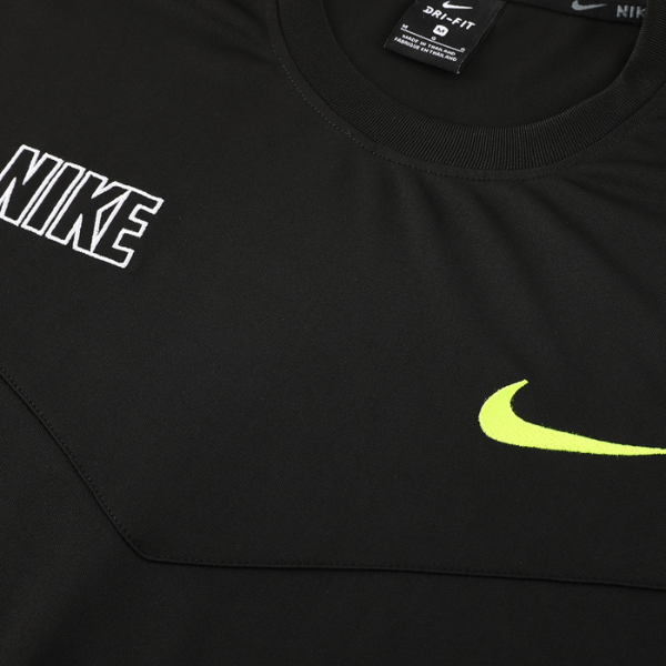 Conjunto Nike Camiseta + Short Preta e Verde - VENI Futebol