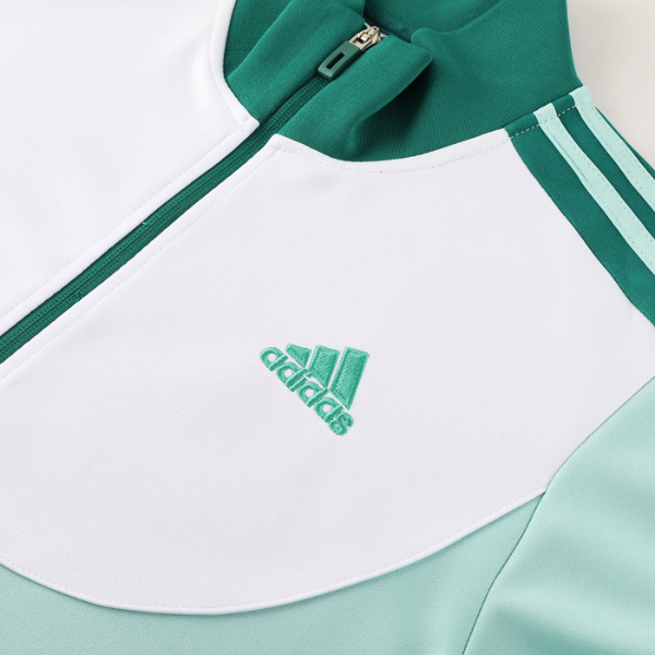 Conjunto de Frio Adidas Jaqueta + Calça Verde e Branca - VENI Futebol