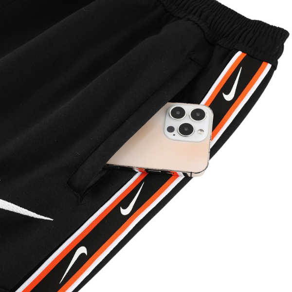 Conjunto de Frio Nike Jaqueta + Calça Preta, Cinza e Laranja - VENI Futebol