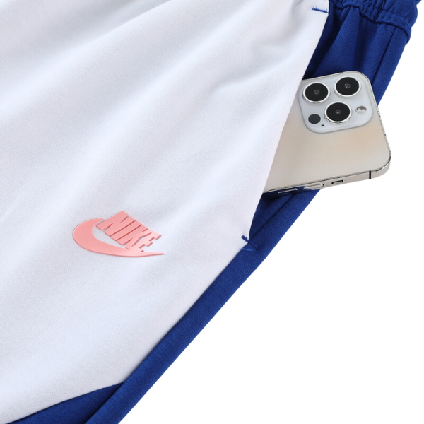 Conjunto de Frio Nike Tech-Fleece Casaco + Calça Azul e Branco - VENI Futebol