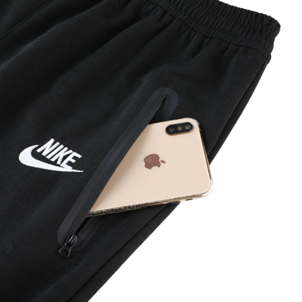 Conjunto de Frio Nike Tech-Fleece Casaco + Calça Cinza e Preto - VENI Futebol