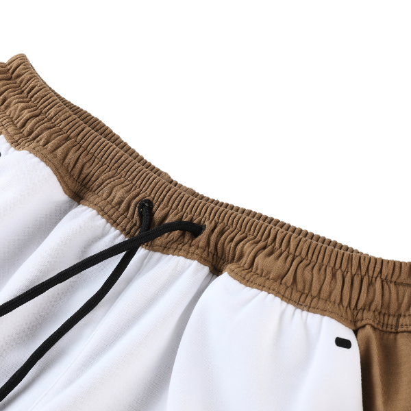 Conjunto de Frio Nike Tech-Fleece Casaco + Calça Marrom e Branco - VENI Futebol