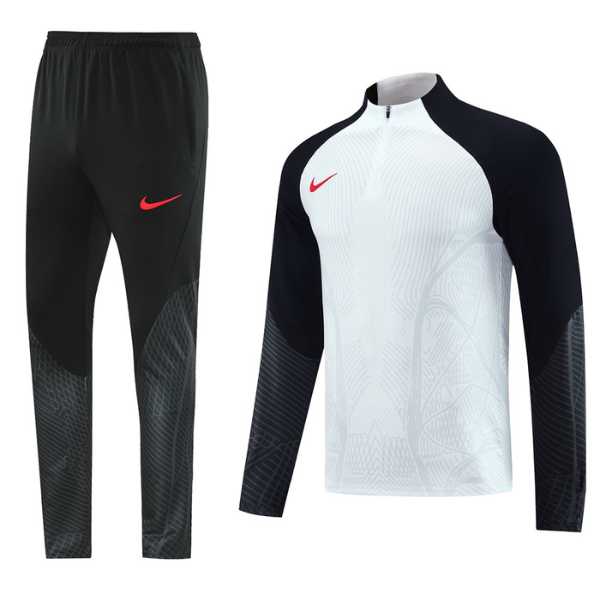 Conjunto de Frio Nike Blusão + Calça Branca e Preta - VENI Futebol