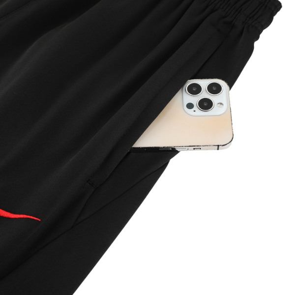 Conjunto de Frio Nike Blusão + Calça Vermelha e Preta - VENI Futebol