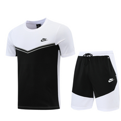 Conjunto Nike Camiseta + Short Preta e Branca - VENI Futebol