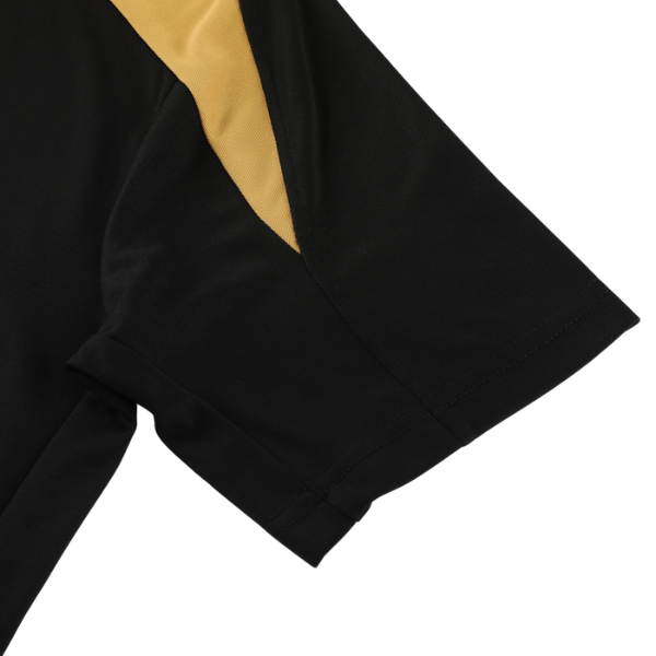 Conjunto Adidas Camiseta + Short Preto e Amarelo - VENI Futebol