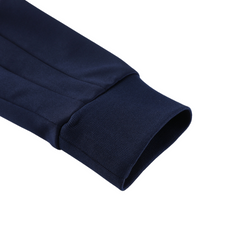 Conjunto Adidas Cold Set azul oscuro, blanco y rojo: chaqueta y pantalón.