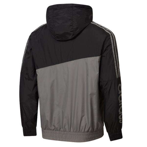 Corta Vento Adidas Preto e Cinza - VENI Futebol