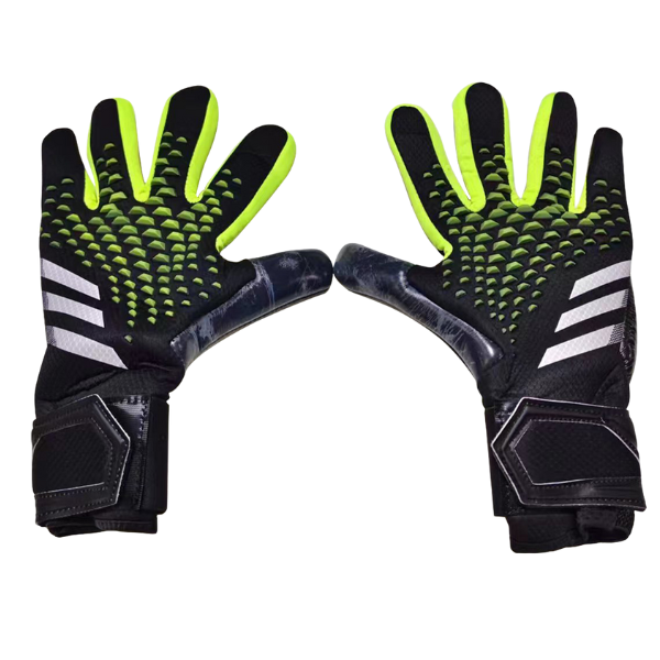Luva de Goleiro Adidas Predator Accuracy League Preta e Verde - VENI Futebol