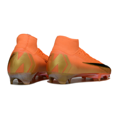 Nike Air Zoom Mercurial Superfly 10 Elite Orange and Gold Firm Ground FG Football Boot