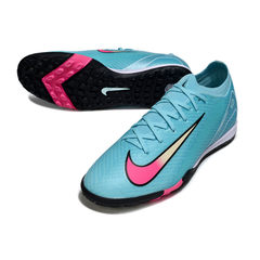 Nike Zoom Mercurial Vapor 16 Elite Light Blue and Pink Turf TF Football Boot