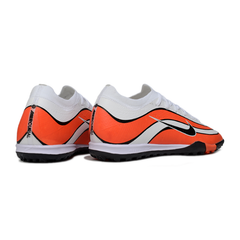 Nike Zoom Mercurial Vapor 16 Elite White Orange and Black Turf TF Football Boot