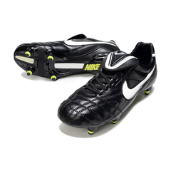 Scarpa da calcio Nike Tiempo Legend 5 Elite SG con tacchetti misti, nera e bianca