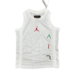 Camiseta sin mangas Jordan blanca