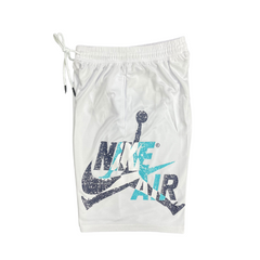 Nike Air Jordan White Grey Blue Shorts