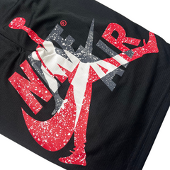 Nike Air Jordan Black Red and White Shorts