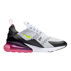 Scarpe casual Nike Air Max 270 React nere, fucsia e gialle