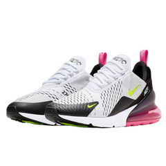 Scarpe casual Nike Air Max 270 React nere, fucsia e gialle