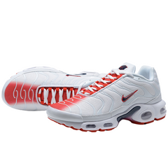 Scarpe casual Nike Air Max Plus TN bianche rosse universitarie
