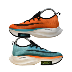 Scarpe da corsa Nike Air Zoom Alphafly Next% 2 bianche arancioni blu
