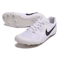 Zapatillas de running con clavos Nike Rival M10 blancas