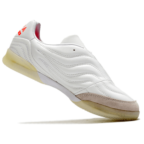 Chuteira Futsal Adidas Copa Mundial IC Branca e Laranja - VN Esportes