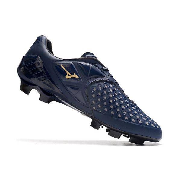 Chuteira Mizuno Wave Ignitus 4 Azul e Dourada - VN Esportes