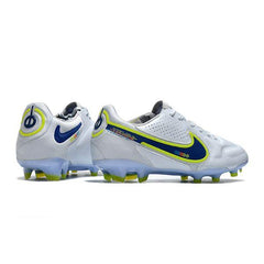 Chuteira Nike Tiempo 9 Legend FG Branca e Azul - VN Esportes