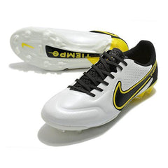 Chuteira Nike Tiempo 9 Legend FG Amarela e Preta - VN Esportes