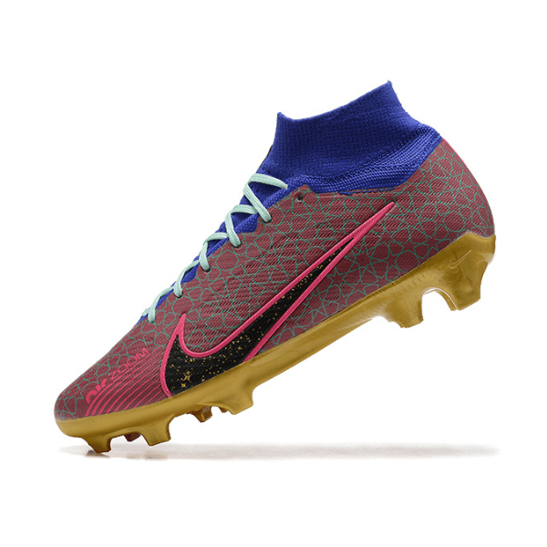 Chuteira Campo Nike Zoom Mercurial Superfly 9 Elite FG Rosa e Verde - VN Esportes