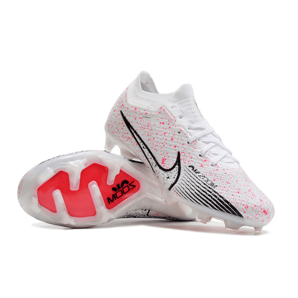 Chuteira Campo Nike Zoom Mercurial Vapor 15 Elite FG Branca,Vermelha e Preta - VN Esportes