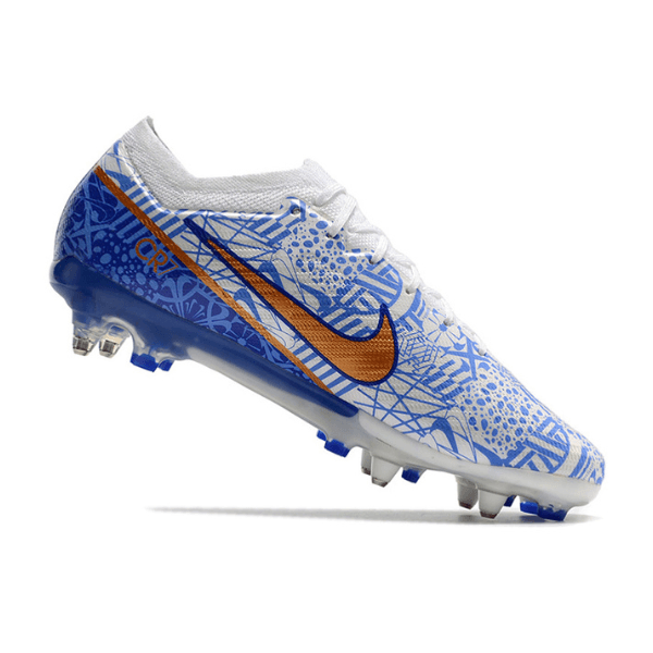 Chuteira Campo Nike Zoom Mercurial Vapor 15 Elite SG Ponta de Aluminio Azul CR7 - VN Esportes