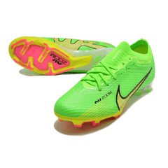 Chuteira Campo Nike Zoom Mercurial Vapor 15 Elite FG Verde,Amarelo e Rosa - VN Esportes