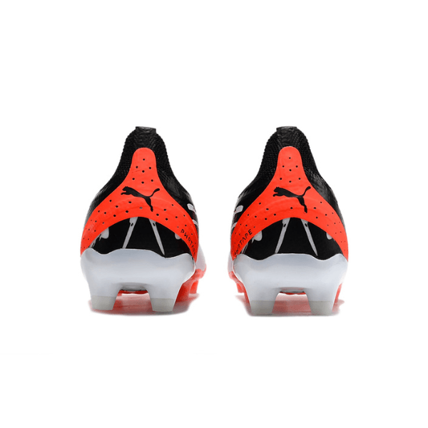 Chuteira Campo Puma Ultra Ultimate FG Preta,Branca e Laranja - VN Esportes