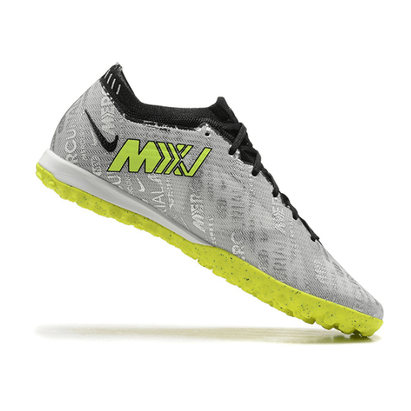 Chuteira Society Nike Zoom Mercurial Vapor 15 Elite TF Cinza e Verde - VN Esportes