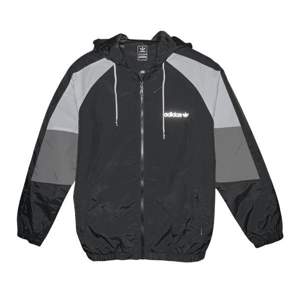 Corta Vento Adidas Preto,Branco e Cinza - VN Esportes