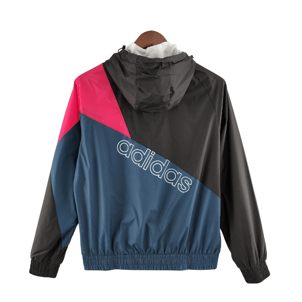 Corta Vento Adidas Preto e Azul - VN Esportes
