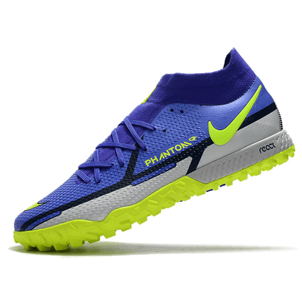 Chuteira Nike Phantom GT 2 Pro DF TF Azul e Branca - VN Esportes